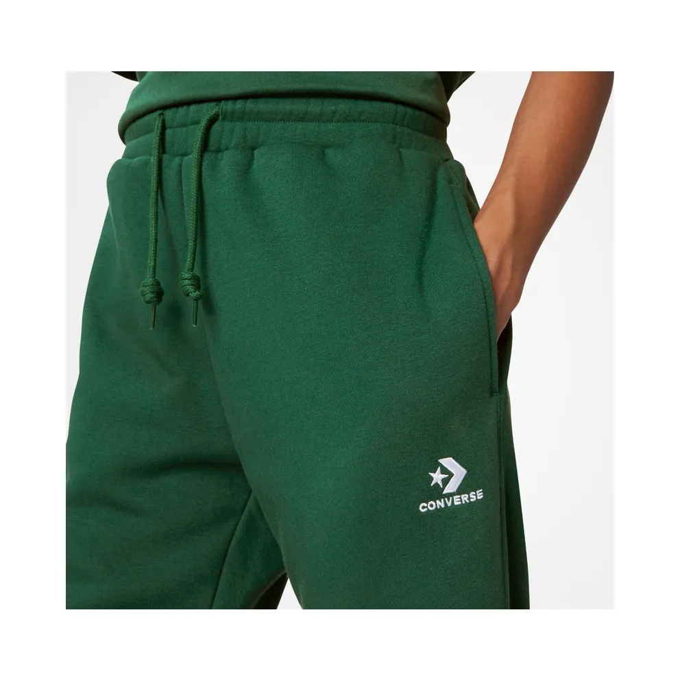 Converse Converse Go-To Embroidered Star Chevron Fleece Sweatpant with standaardpasvorm Midnight Clover