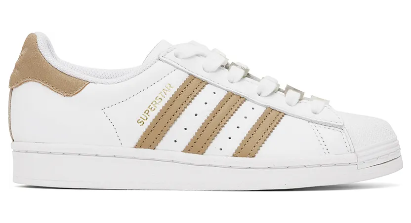 adidas Originals White & Beige Superstar W Sneakers (GZ0868)