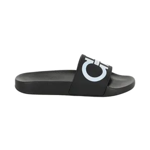 Ferragamo Groovy Dual Gancini Slides Black (01B827-744127-M)
