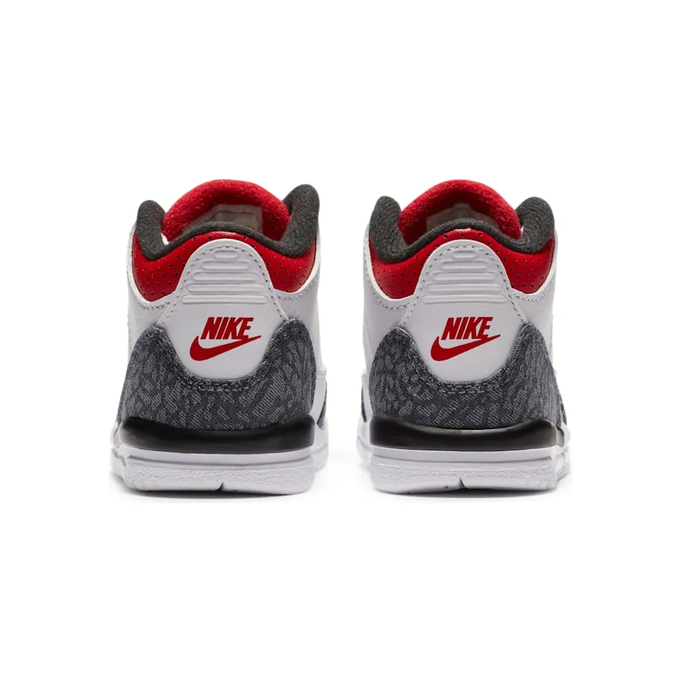 Jordan 3 Retro SE Fire Red Denim (TD) White/Fire Red-Black (DB0442-100)