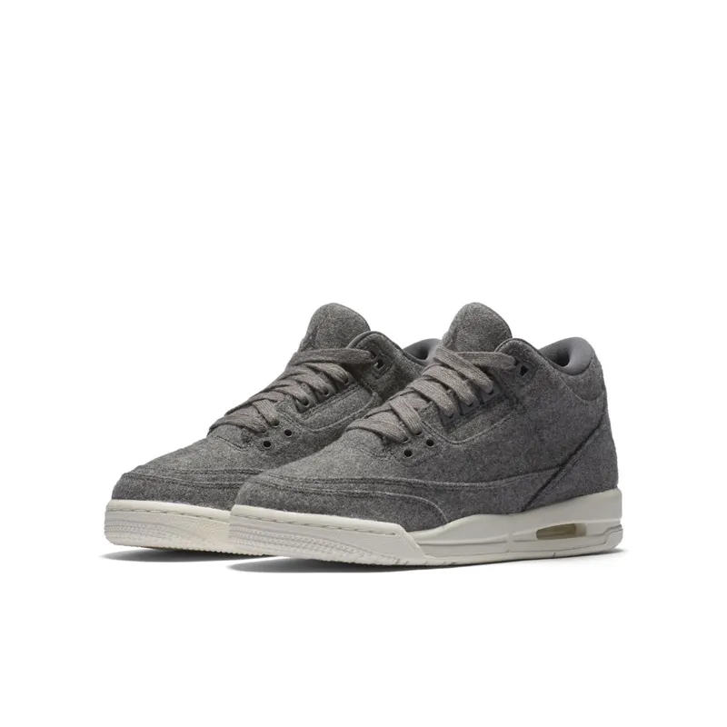 Jordan 3 Retro Wool (GS) Dark Grey/Dark Grey-Sail (861427-004)
