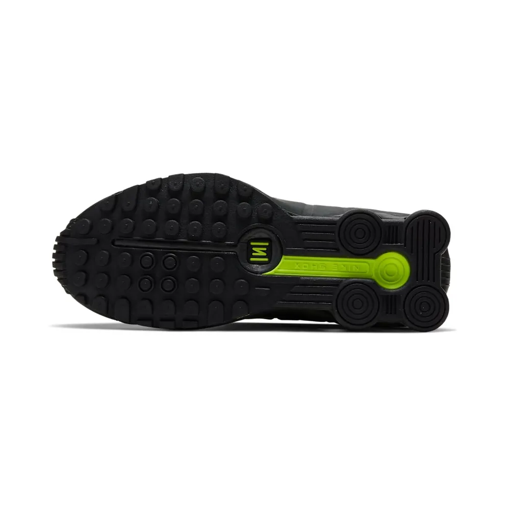 Nike Shox R4 Black Volt (GS) Black/Anthracite/Metallic Silver (CW2626-002)