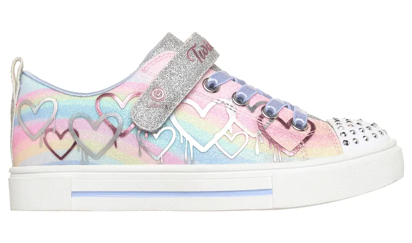 Skechers Twinkle Toes: Twinkle Sparks – Ombre Love Sneaker Zilver