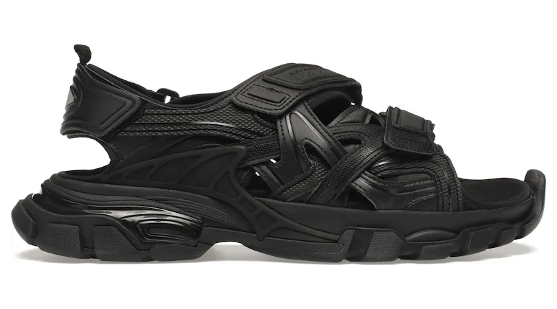 Balenciaga Track Sandal Black