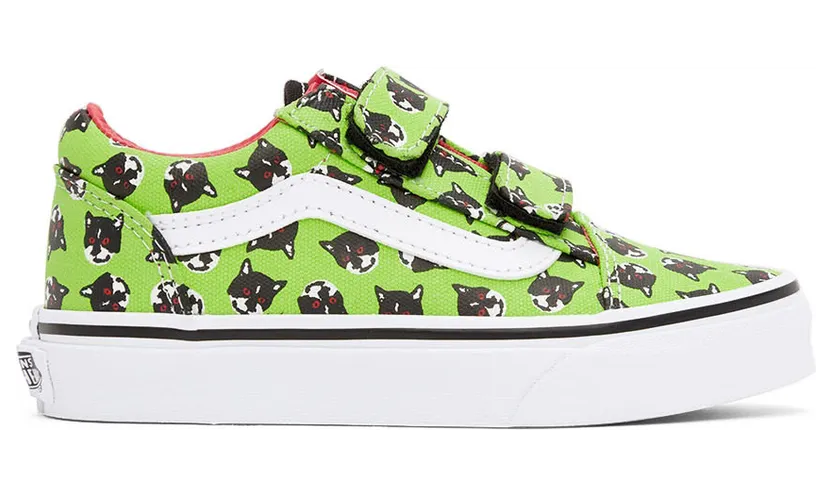Vans Kids Green Sarah Andelman Edition Old Skool V Little Kids Sneakers (VN0A4BUV448)
