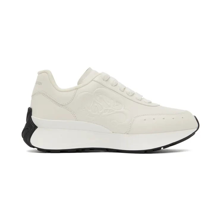 Alexander McQueen White Sprint Runner Sneakers (687995WIC92)