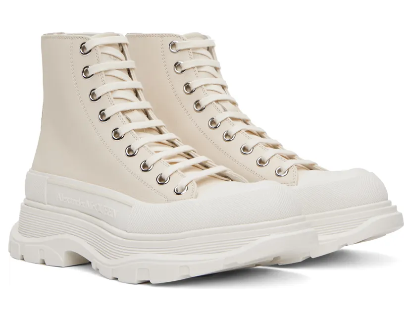 Alexander McQueen Black Tread Slick High Sneakers (705661WHZ62) (4)
