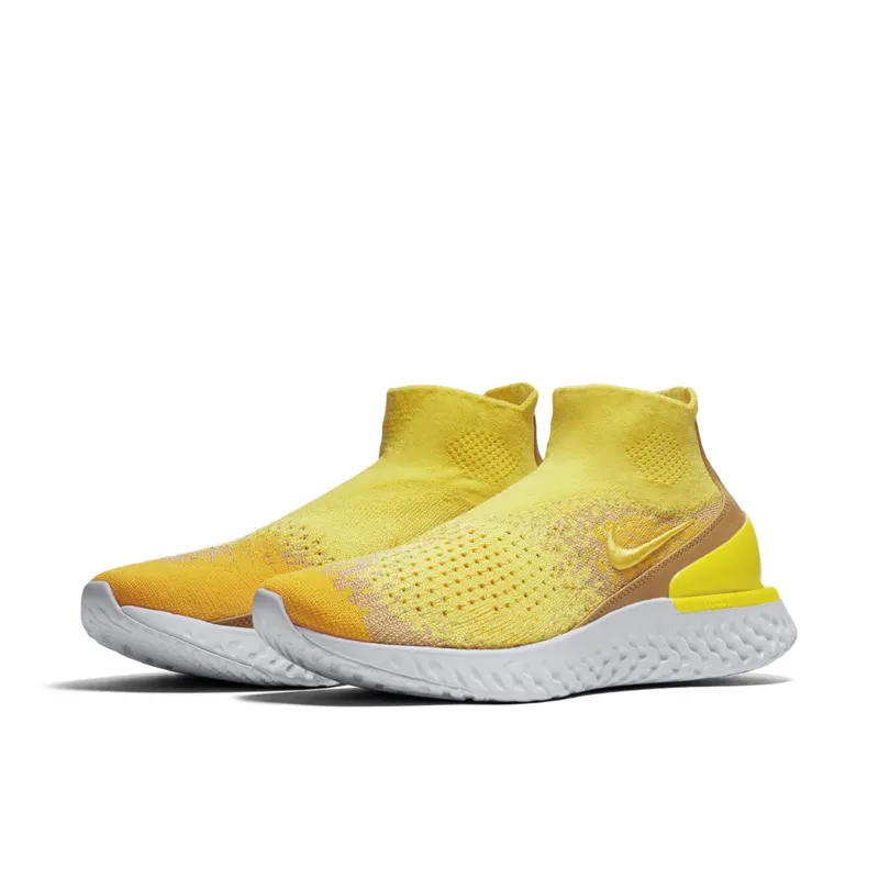 Nike  Rise React Flyknit Sonic Yellow Sonic Yellow/Dark Stucco-Amarillo (BQ6176-707)