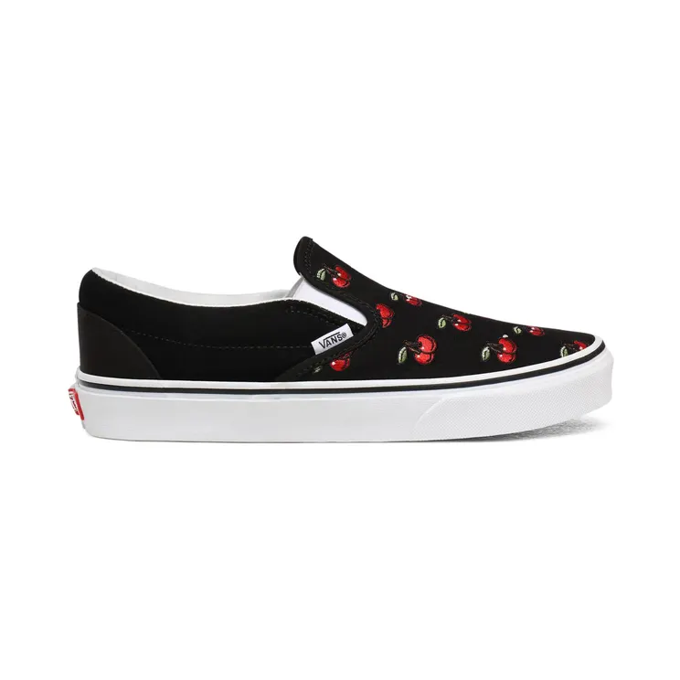 VANS Cherries Classic Slip-on Schoenen (Zwart)