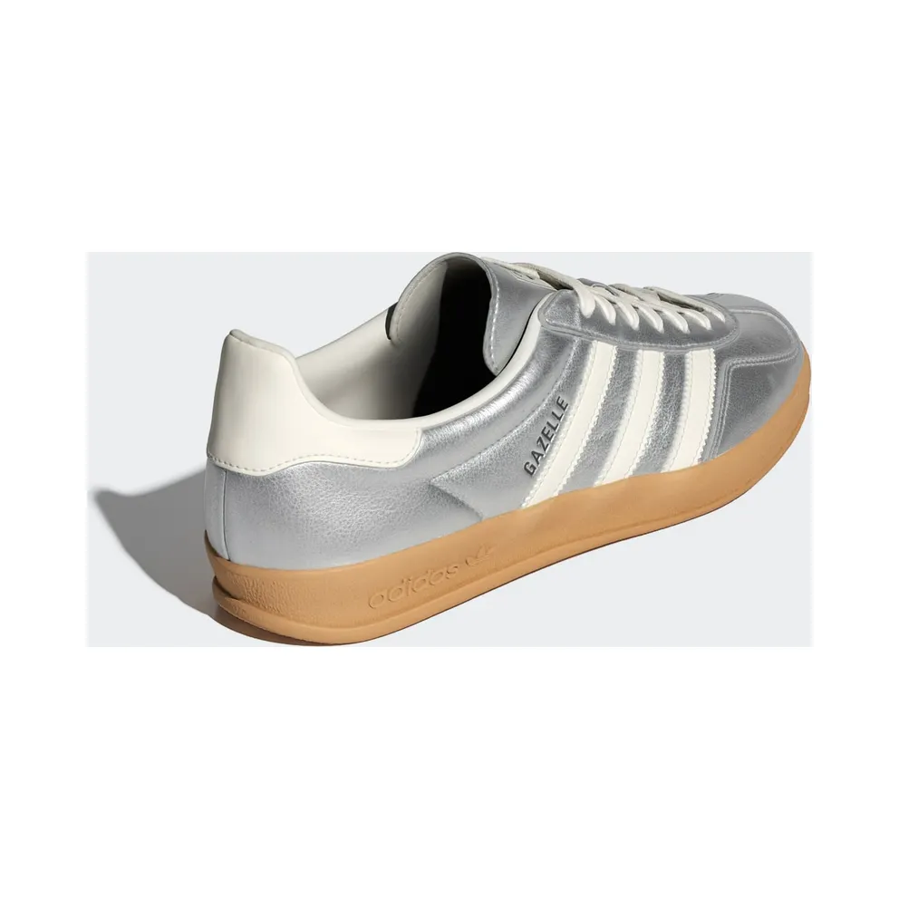 Adidas Gazelle Indoor Silver Metallic / Core White / Core Black (JR1206)