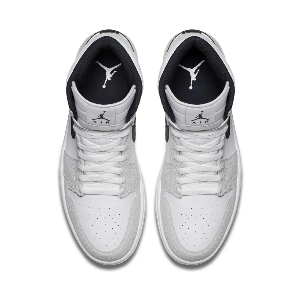 Jordan 1 Retro White Elephant Print White/Pure Platinum (839115-106)