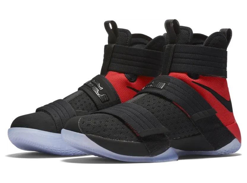 LeBron Soldier 10 Black/Black-Red (844378-006)