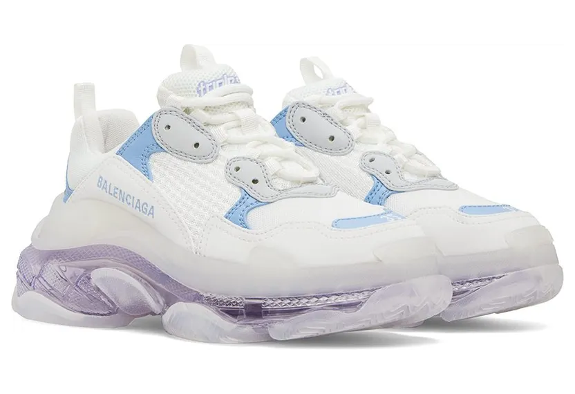Balenciaga White Triple S 9944 Lg Blu/Grey/Lil (544351 W2GA3) (4)