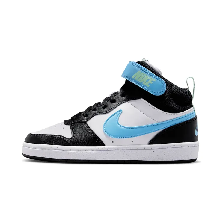 Nike Sneakers Court Borough Mid 2 – Wit/blauw/zwart Kids (CD7782-136)