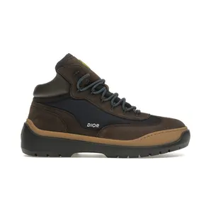 Dior Lace Up Ankle Boots Brown Blue (3BO284ZPF 765)