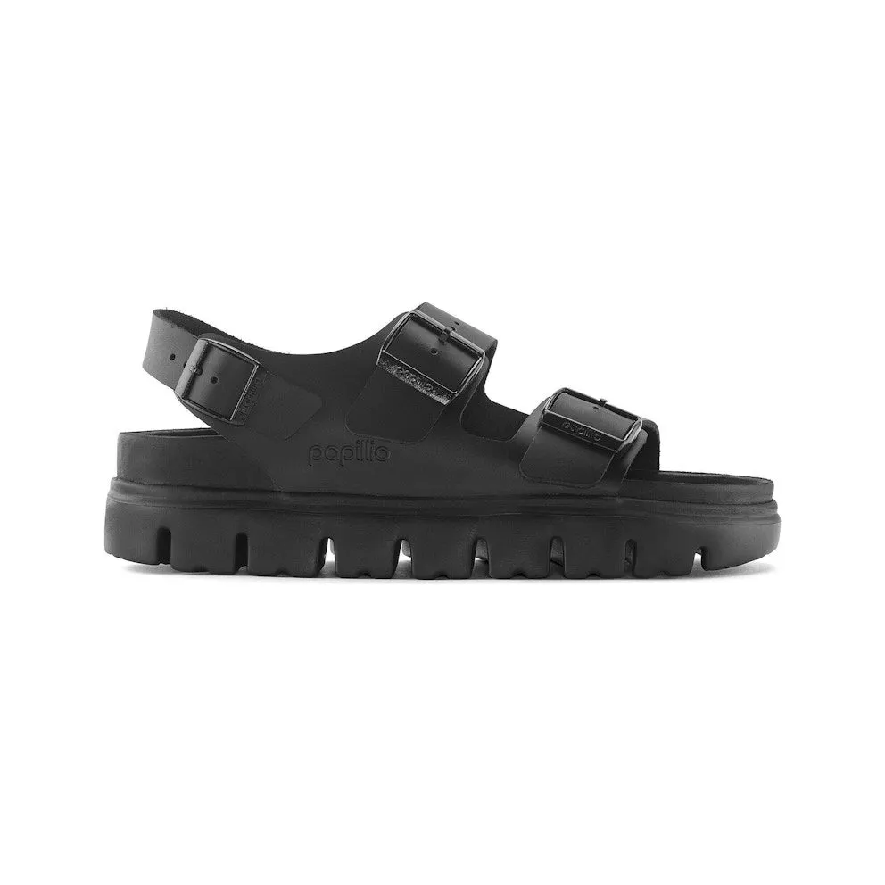 Birkenstock Milano Chunky Leather Black (Narrow Fit) (1024608)