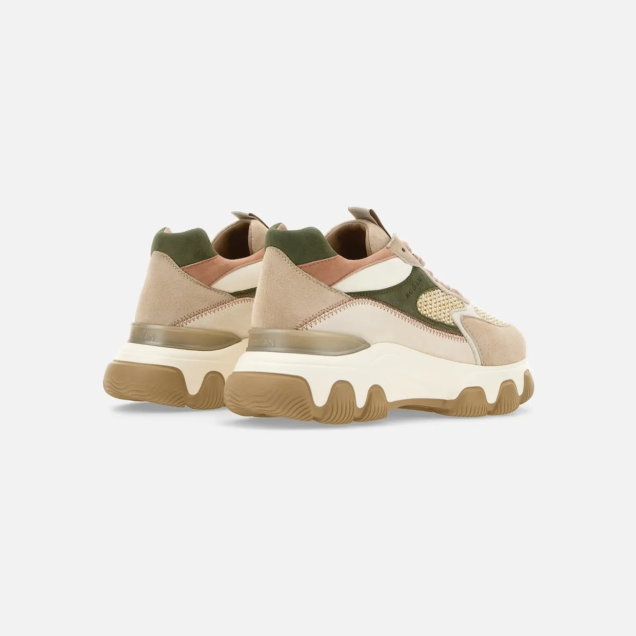 Hogan Hyperactive Green Beige Pink (HXW5400ET10O3S0VAP) (2)