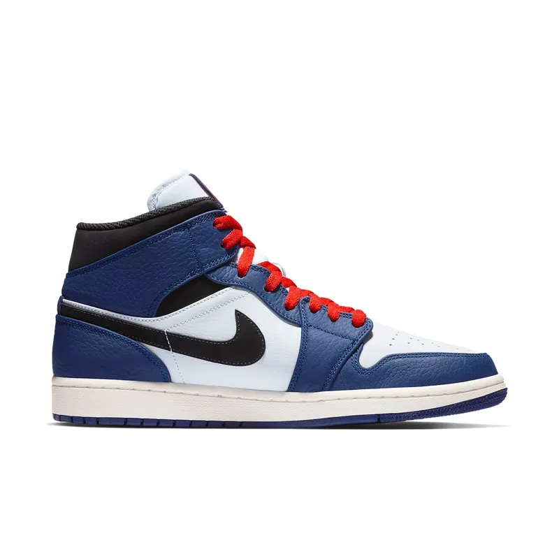 Air Jordan Nike AJ I 1 Mid Deep Royal Blue Black (852542-400)