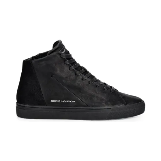 Crime London High-top met rits aan de zijkant “Black” (10830AA9)