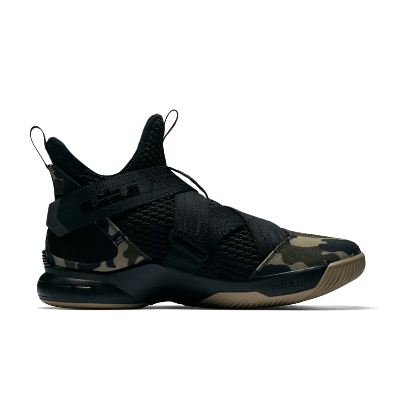 Nike LeBron Zoom Soldier 12 Camo Black/Hazel Rush-Black (AO4054-001)