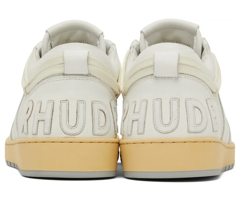 Rhude SSENSE Exclusive White Rhecess Low Sneakers (RHSS22FO23178377) (2)