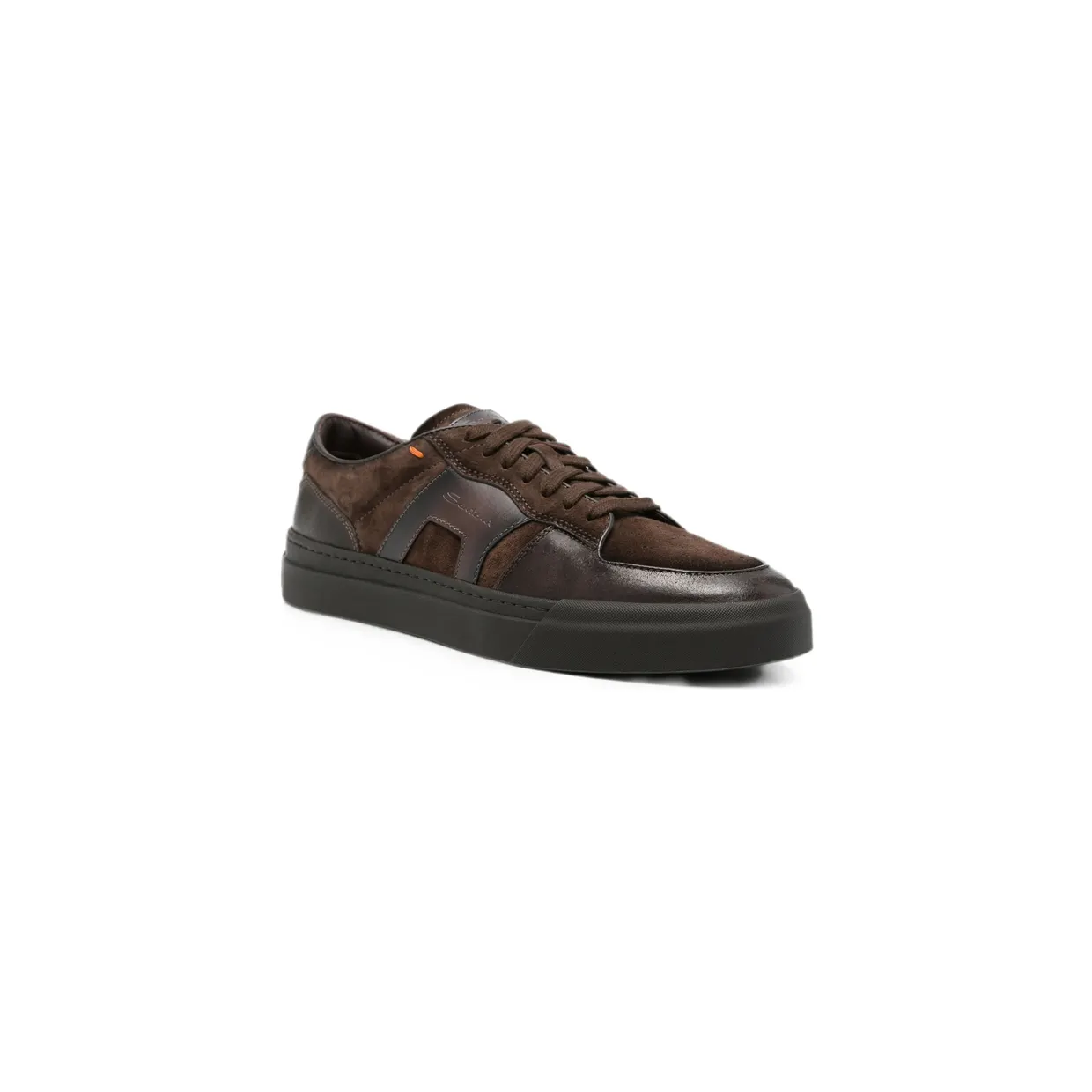 Santoni Suede-panelled Leather “Brown” (MBGT22221SMOT GEUT50) (3)