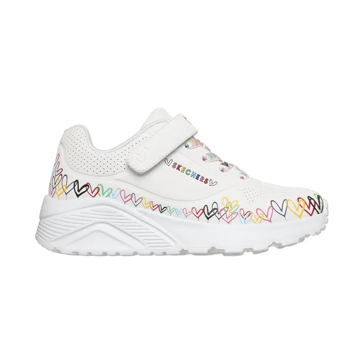 Skechers JGoldcrown: UNO Lite – Heart Craze Wit