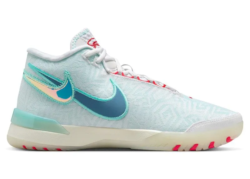 Nike LeBron NXXT Genisus White Aurora Green Siren Red Aegean Storm (HF0712-101)