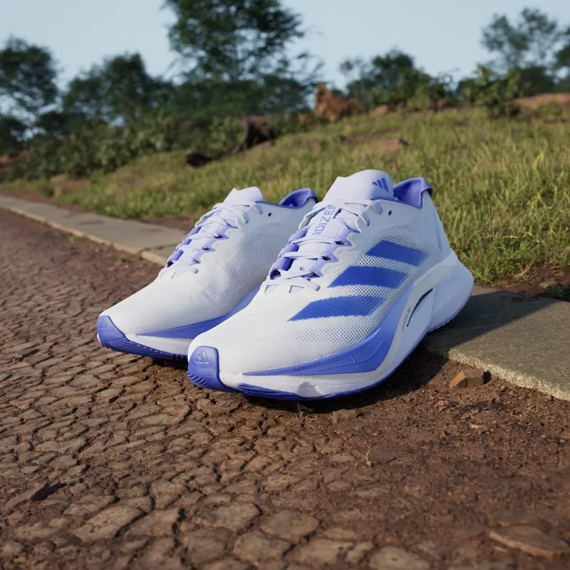 Adidas Adizero Boston 12 Cloud White / Lucid Blue / Cobalt Blue (JI4479)