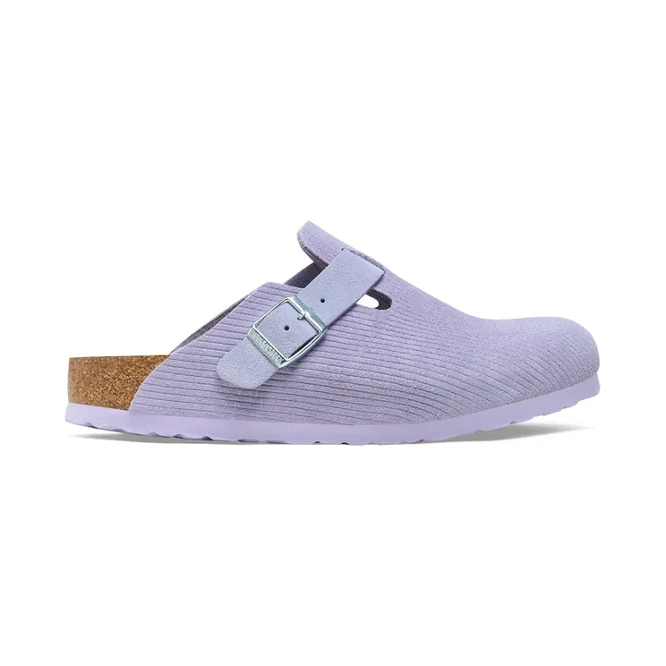 Birkenstock Boston Embossed Corduroy Suede Purple Fog (1026136)