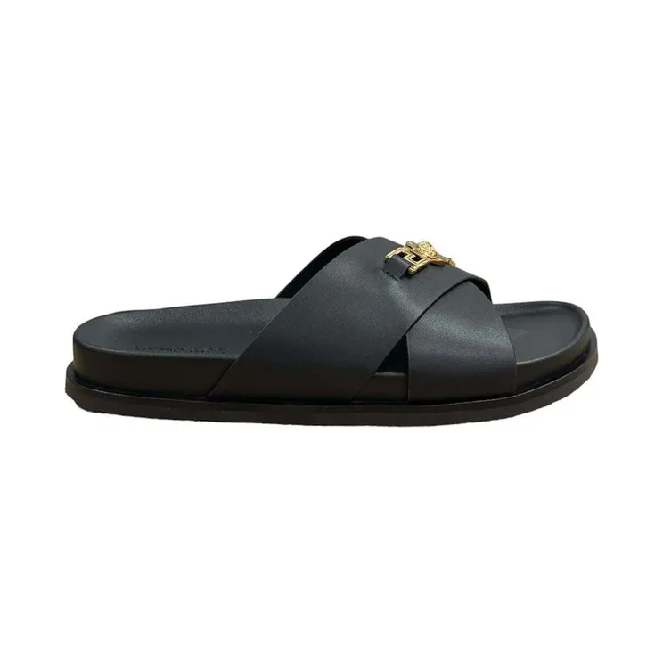 Versace Medusa Slide Black (1014647 1A02195 1B00V)