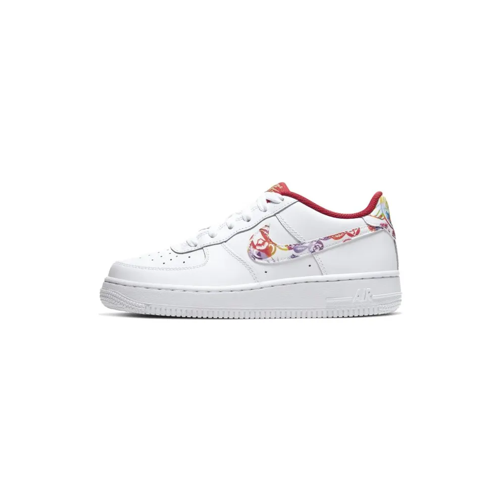 Nike Air Force 1 Chinese New Year 2020 (GS) White/White-Metallic Gold-Multi-Color (CU2980-191)