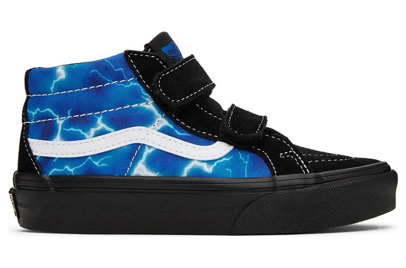 Vans Kids Black & Blue Sk8-Mid Reissue Little Kids Sneakers (VN0A38HHY61)
