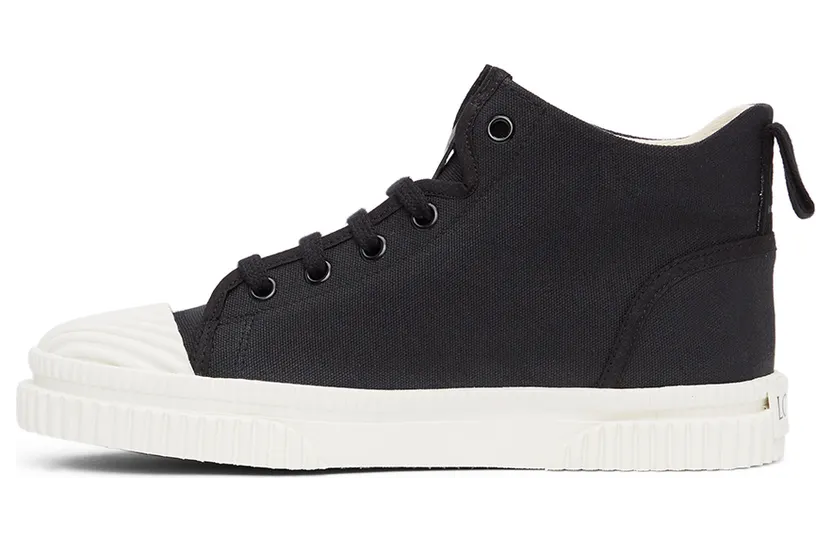Loewe Black Canvas High-Top Sneakers (L815282X21) (3)