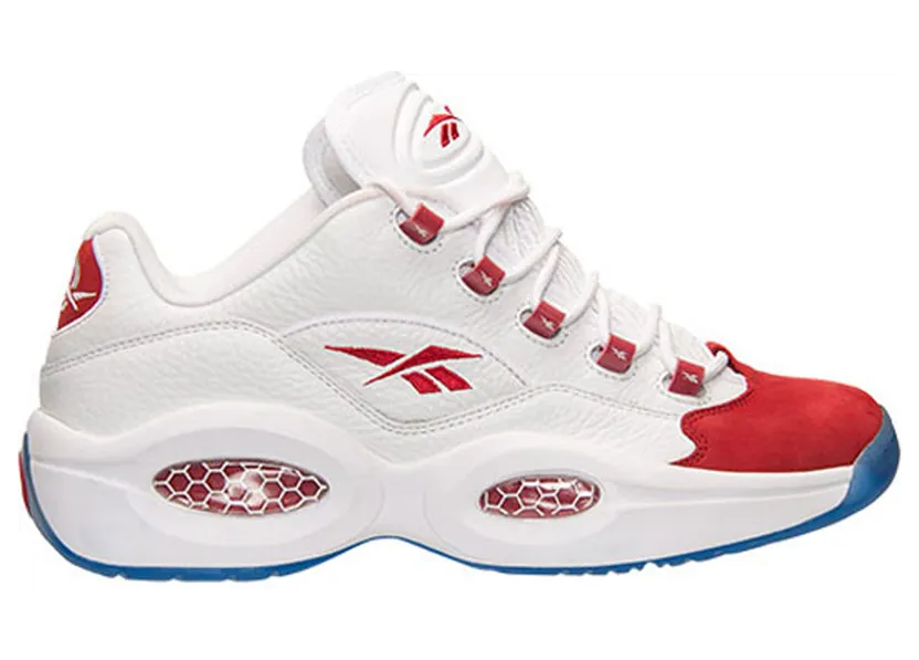 Reebok Question Low White Red Ice White/Flash Red-Ice (Other Brands Reebok)