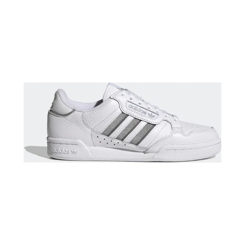 adidas Wmns Continental 80 Stripes Footwear White / Silver Metallic / Grey Three (S42626)
