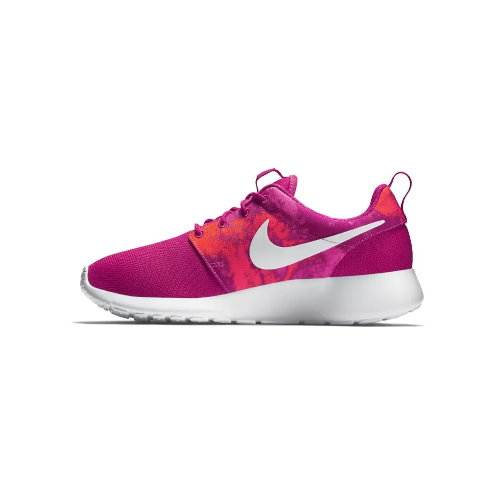 Nike Rosherun Print Fireberry White (W) Fireberry/White (599432-613)