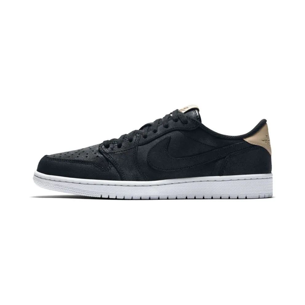 Jordan 1 Retro Low OG Black Vachetta Black/Vachetta Tan-White (905136-010)