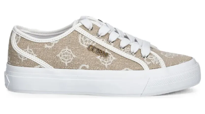 GUESS USA Sneakers mit Monogramm-Print – Nude (FLJJX7FAL12)