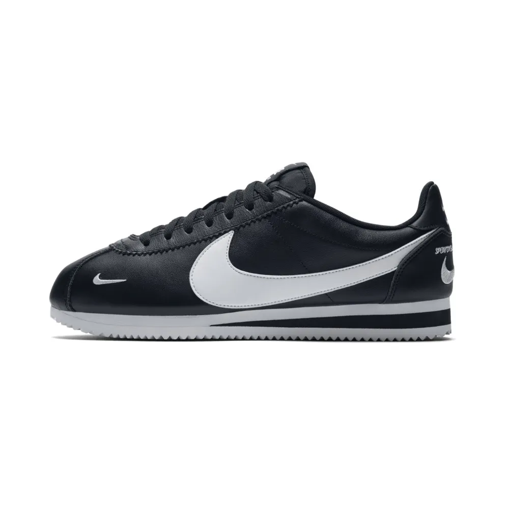Nike Classic Cortez Mini Swoosh Black White Black/White (807480-004)