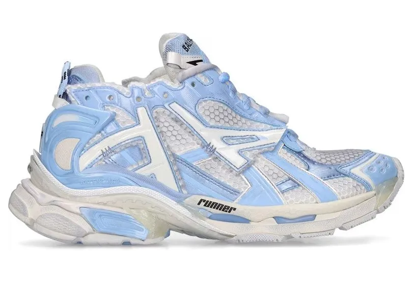 Balenciaga Runner White Light Blue (677402-W3RB2-9744)