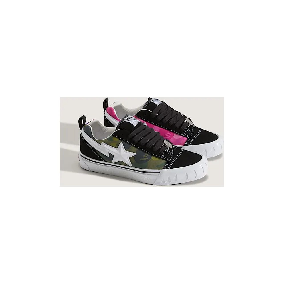 A Bathing Ape x Vans Knu Skool – “Black / Multi” (VN000Z39W09)