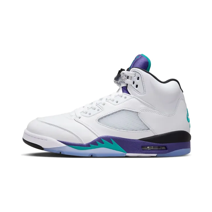 Air Jordan 5 Retro OG “White / Grape Ice / Black / New Emerald” (HQ7978-100)