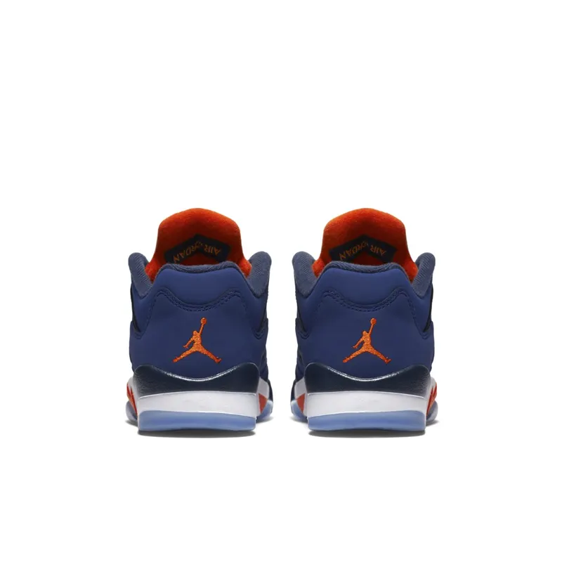 Jordan 5 Retro Low Knicks (GS) Deep Royal Blue/Team Orange-Midnight Navy-White (314338-417)