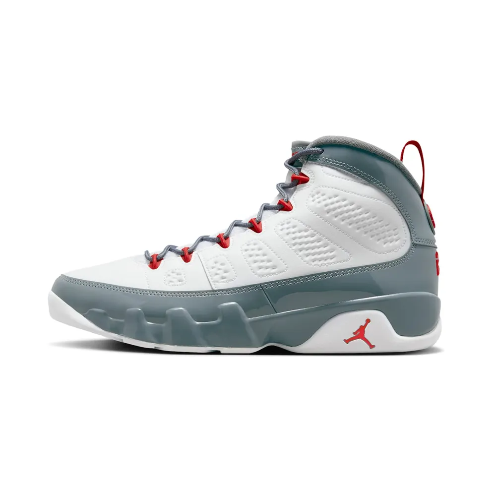 Air Jordan 9 Retro White/Cool Grey/Fire Red (CT8019-162)