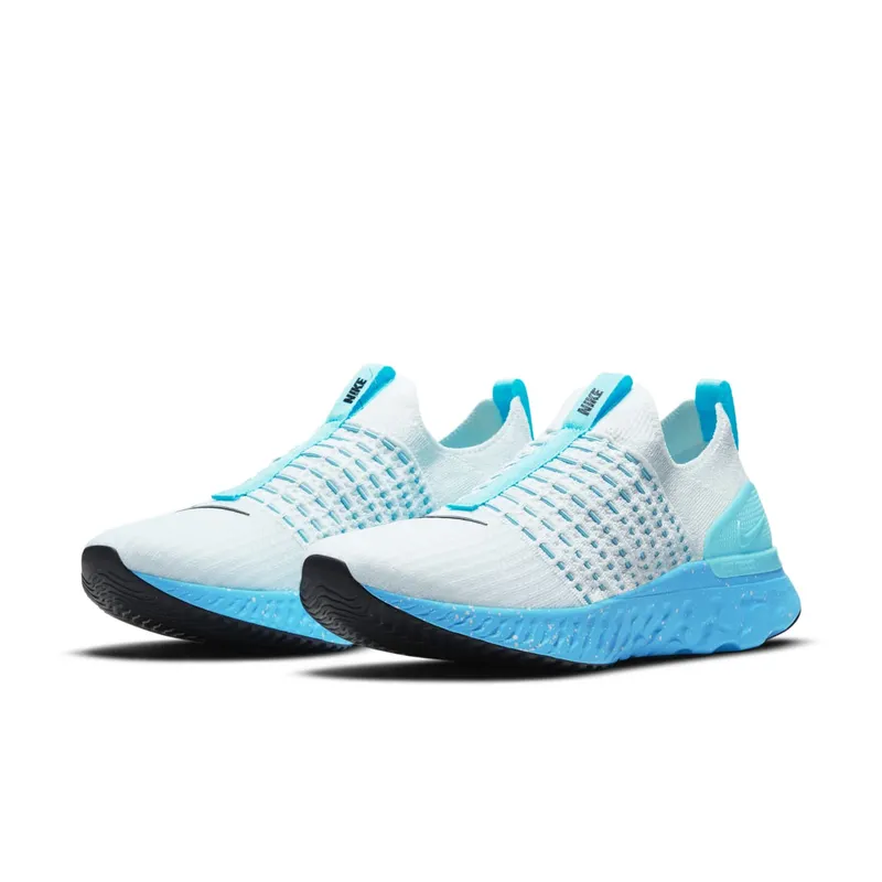 Nike React Phantom Run Flyknit 2 White Glacier Blue (DD9662-100)