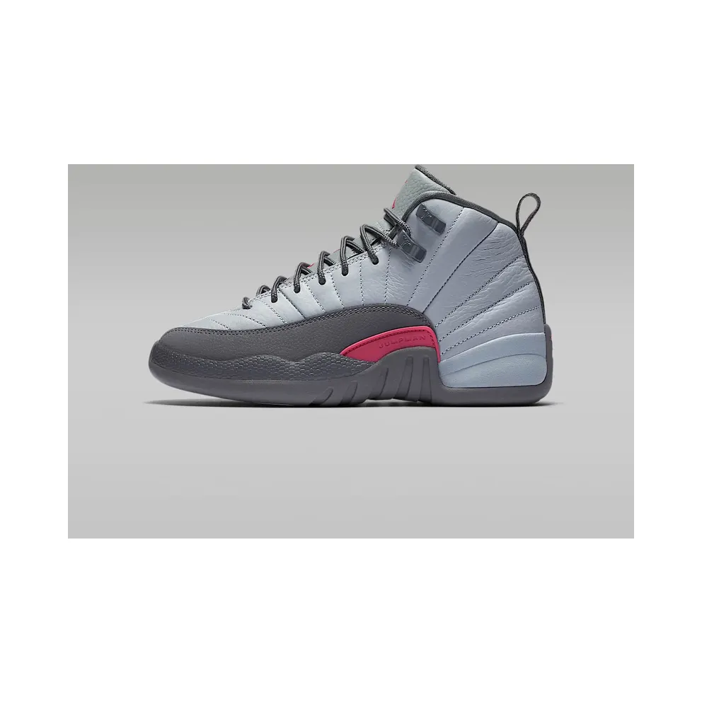 Jordan 12 Retro Wolf Grey Vivid Pink (GS) Wolf Grey/Vivid Pink-Cool Grey (510815-029)