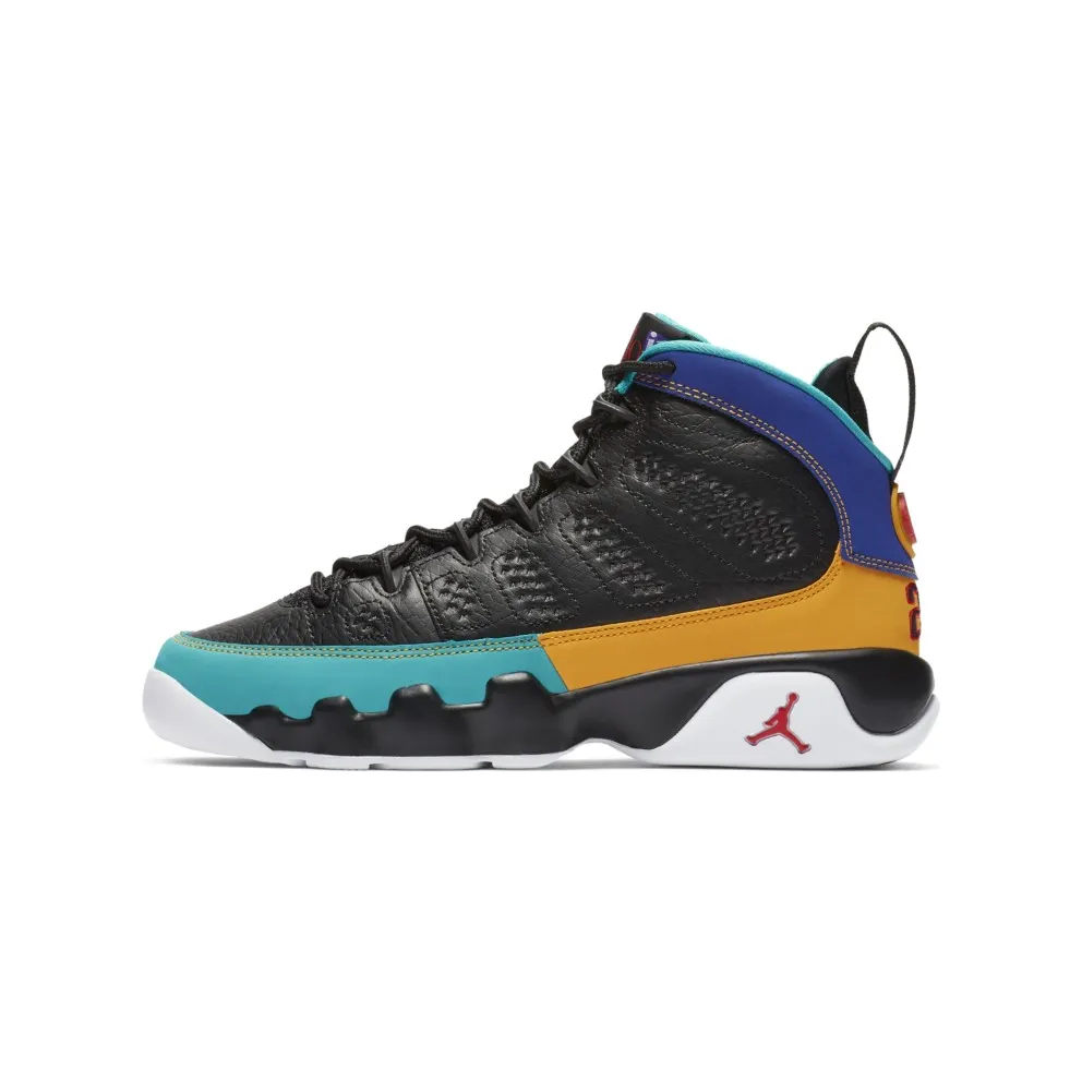 Jordan 9 Retro Dream It Do It (GS) Black/University Red-Dark Concord-Canyon Gold-Turbo Green-White (302359-065)