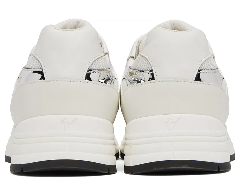 Giuseppe Zanotti White & Silver GZ Sneakers (RU20041-93575) (2)