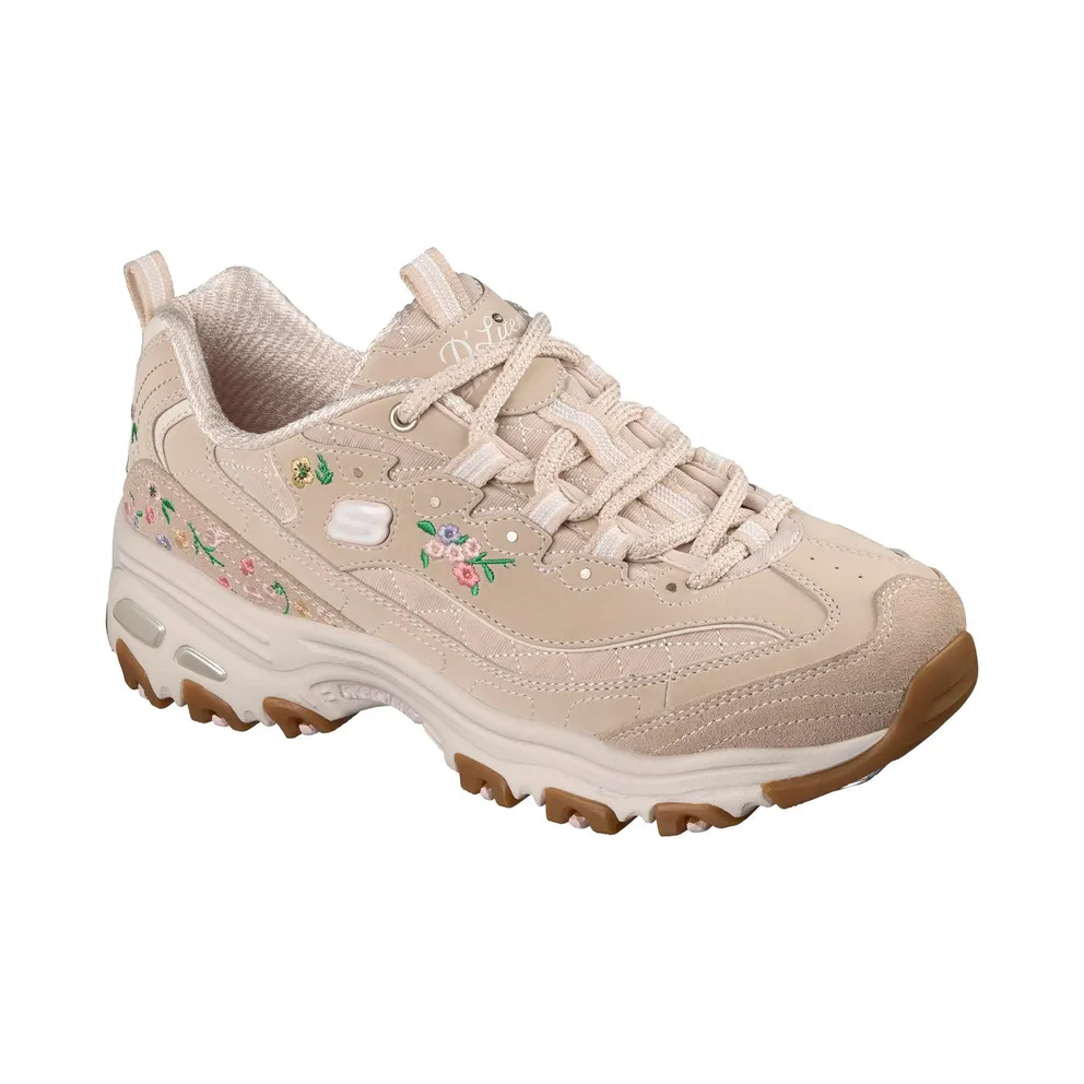 Skechers D’Lites – Garden Chic Sneaker Natuurlijk
